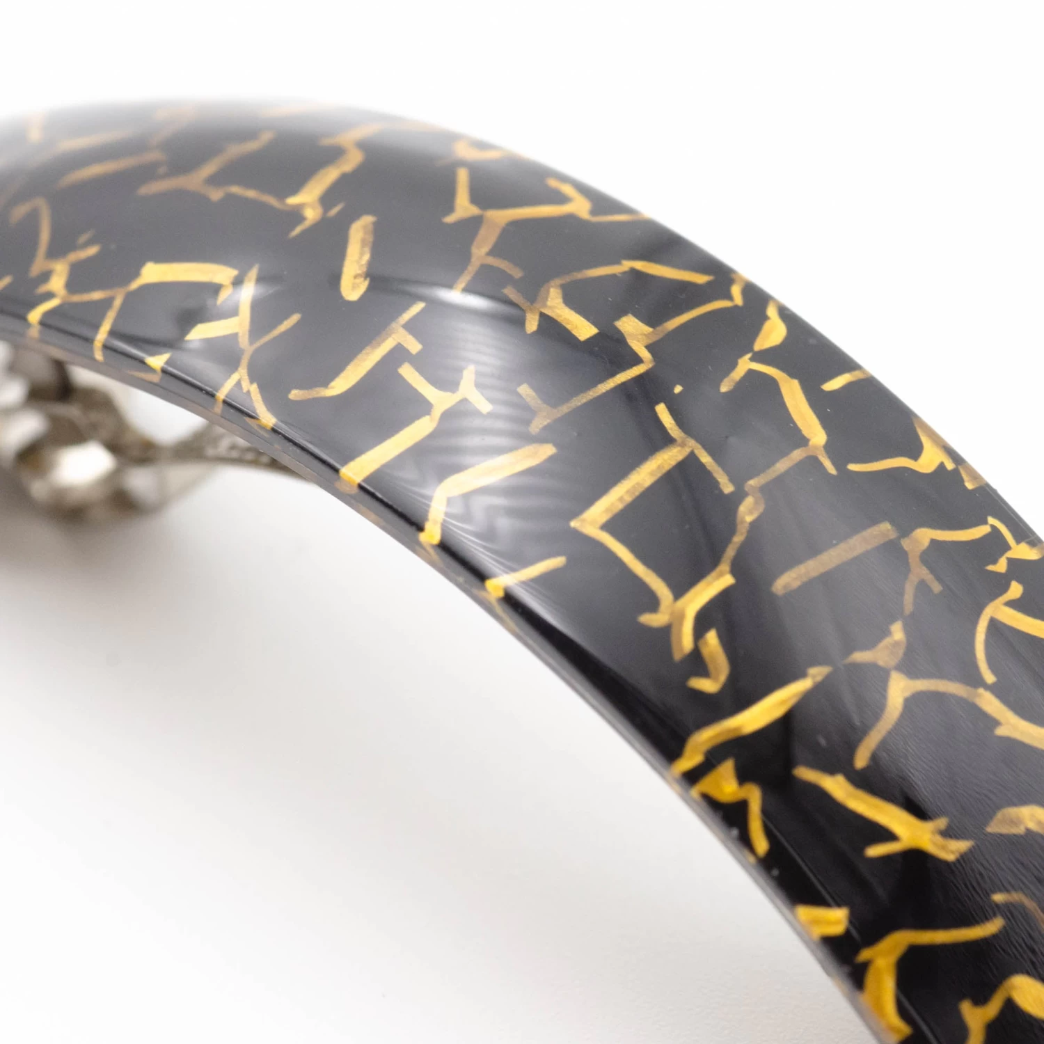 Patterned Arch Rectangle Hair Barrette - Image 8