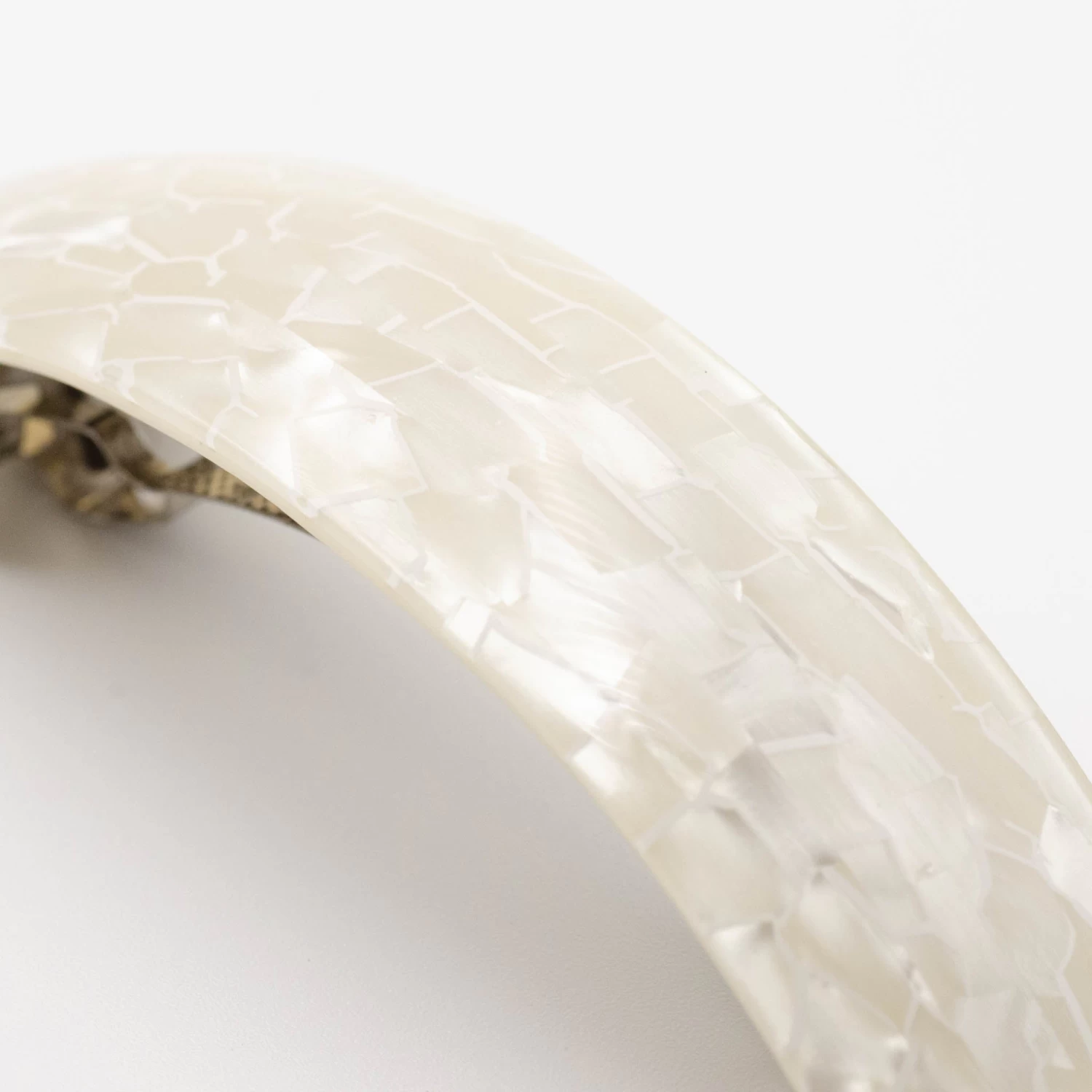 Patterned Arch Rectangle Hair Barrette - Image 4