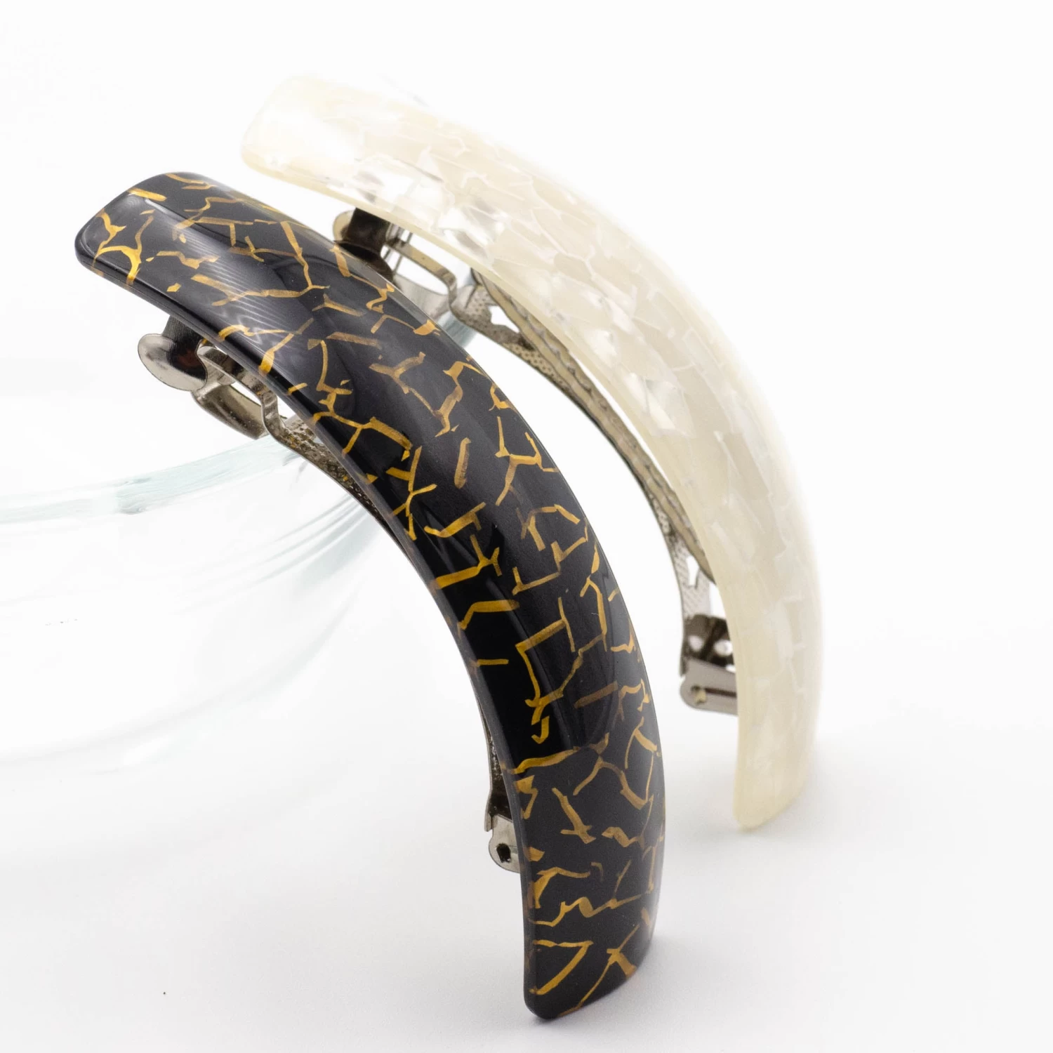 Patterned Arch Rectangle Hair Barrette - Image 6