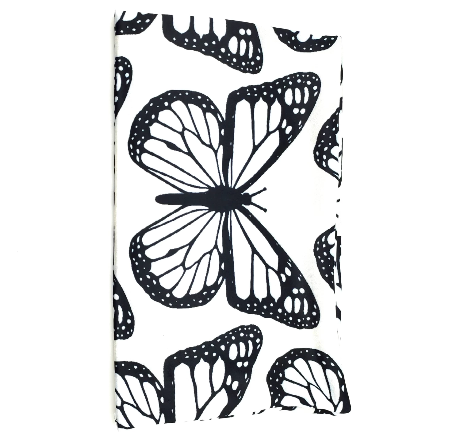 Black White Butterflies Patterned Wide Loop Headband - Image 4