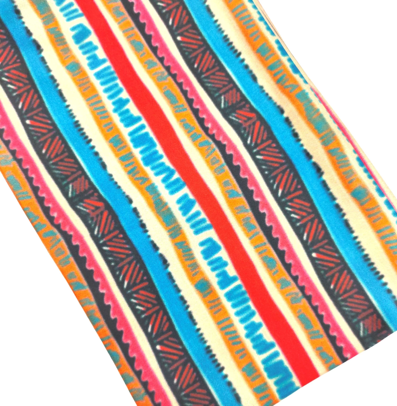 Ethnic Style Multicoloured Trips Wide Loop Headband - Image 3