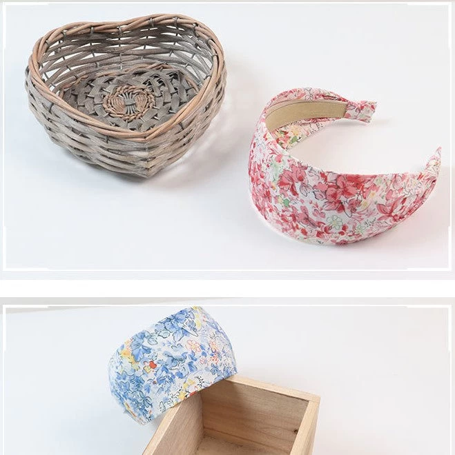 Floral Prints Flat Wide Headband - Image 4