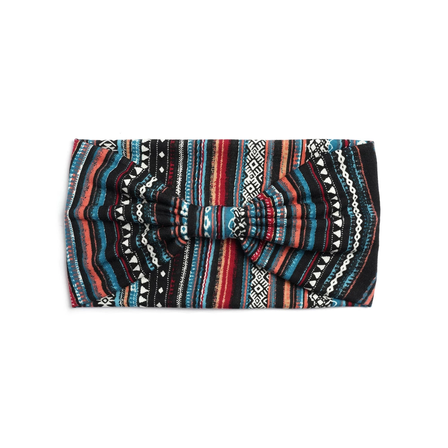 Multicolour Strips Printed 2-way Bandanna Hair Band - Image 5
