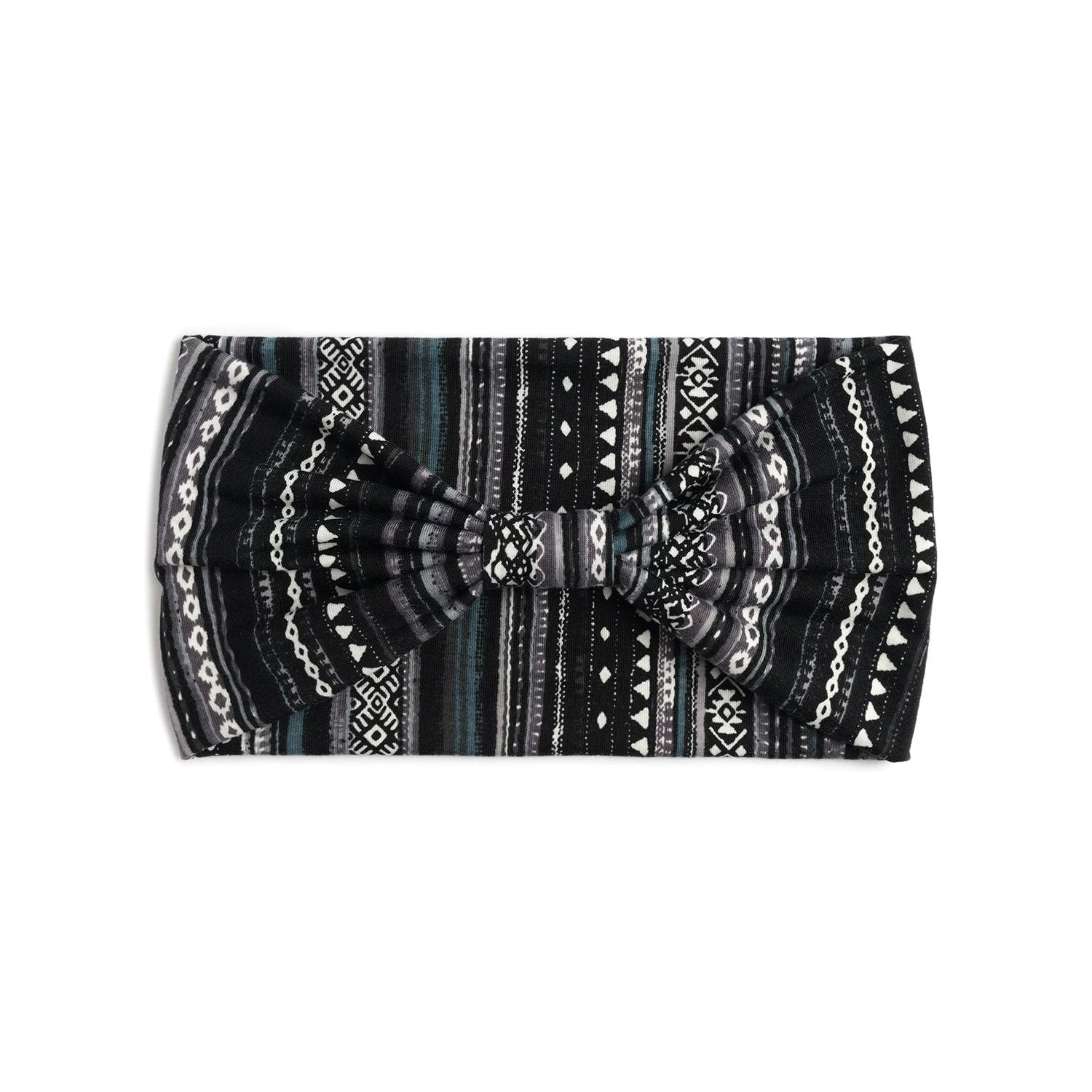 Multicolour Strips Printed 2-way Bandanna Hair Band - Image 2