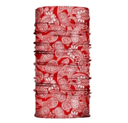 Multi-purpose Seamless Head Wrap In Paisley Print - Image 16