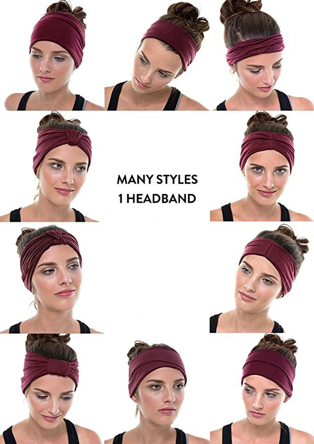Soft Multi-styles Knotted Bandanna Headband - Image 3